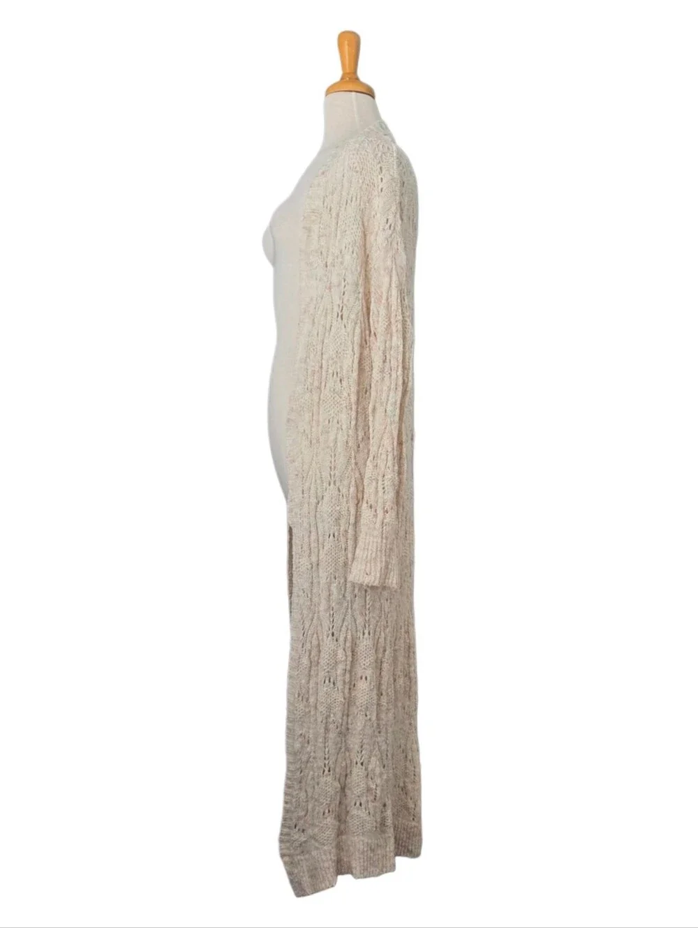 Anthropologie Pilcro Pointelle Duster Cardigan Women's Small S Boho Cottagecore